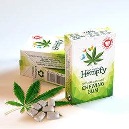 Hempfy natural chewing gum, 3 boxes